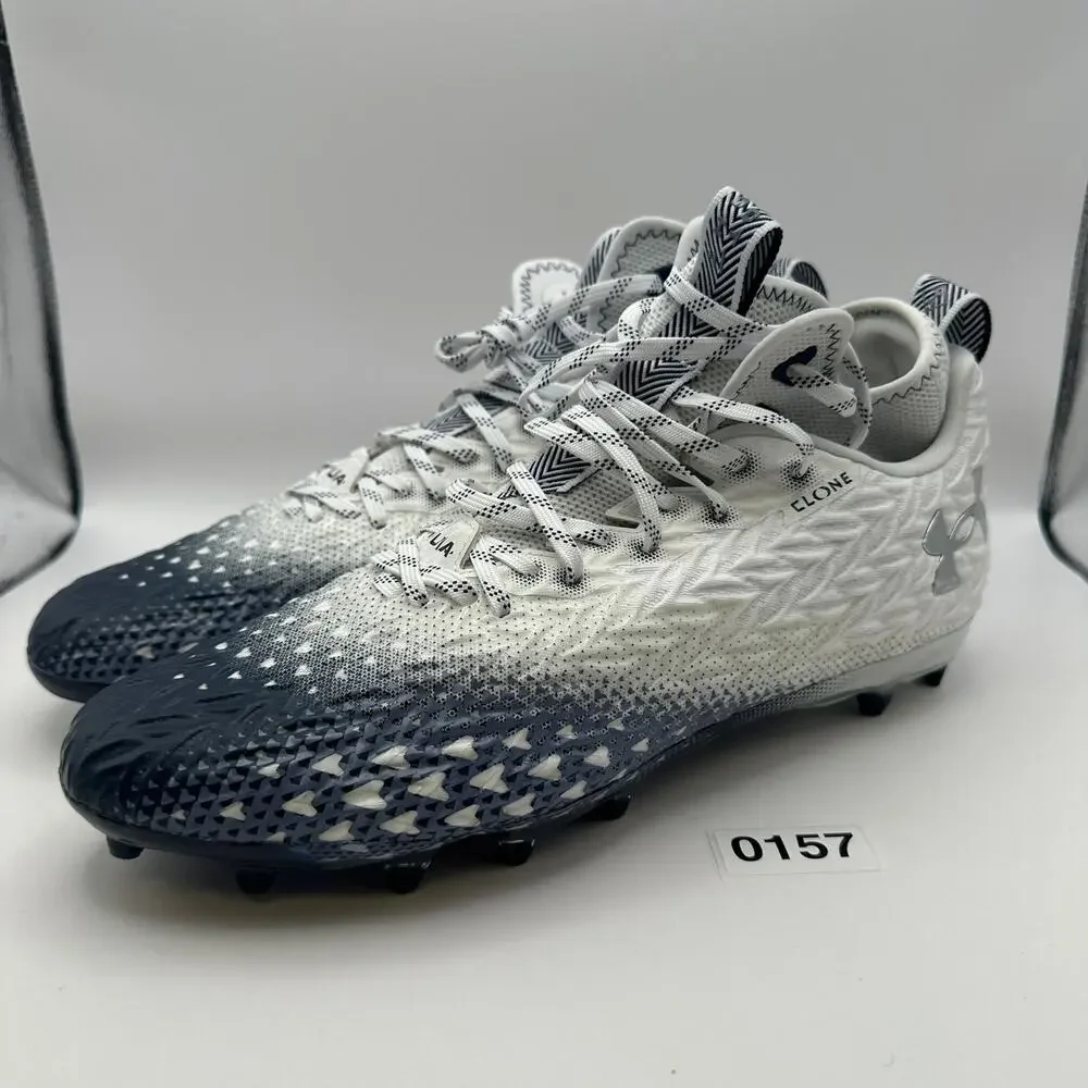 UNDER ARMOUR Men's 12.5 Spotlight Clone 3.0 MC Football Cleats White/Navy